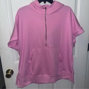 Pink Short-Sleeve Hoodie NWOT/ b1101